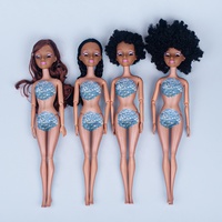Poupée Articulée Personnalisable en Plastique ABS Noir, 15-30cm, Échelle 1:6, Mini Jouet, Poupée Afro-Américaine