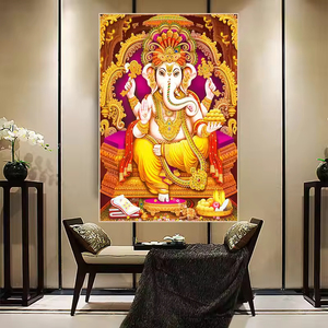 Éléphant indien dieu toile art peinture décoration murale impression salon décoration de la maison - Product Image 2