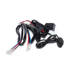 Foco LED conjunto de arnés de luz antiniebla arnés de barra de luz LED <span class=keywords><strong>3M</strong></span> 12V interruptor de relé de fusible para piloto automático todoterreno - Product Image 1