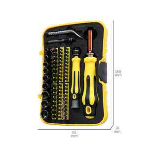Jeu de tournevis de précision 70-en-1 avec embouts de 4 mm/6,35 mm et douilles M5-M13 pour la réparation de téléphones, PC et lunettes, avec étui de rangement suspendable - Product Image 4