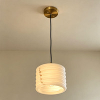 Suspension moderne élégante, luminaire créatif de luxe à tête unique en imitation marbre