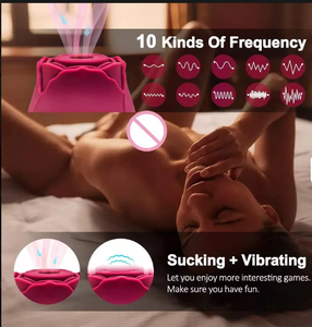 Masturbator hisap klitoris dewasa 10 kecepatan, dengan efek lompat Vibrator silikon mawar untuk <span class=keywords><strong>Stimulator</strong></span> payudara telur mainan seks wanita - Product Image 3