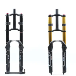 HIMALO-horquilla delantera para bicicleta de montaña, doble hombro, suspensión neumática QR/TA, piezas de tubo recto, 26/27, 5/29er