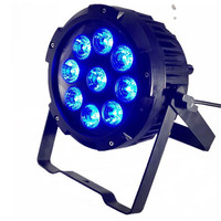 Projecteurs LED sans fil à batterie IP65 étanches 9x18W RGBWAUV Effet de lumière de lavage Lumière puissante Télécommande pour fête Jardin