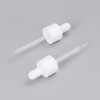 Pipette compte-gouttes en plastique ou en verre pour col de 24mm avec bouchon à vis pour bouteille d'huile essentielle en verre