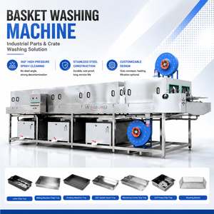 Lavadora de virutas metálicas CNC para taladradora, con bandeja poco profunda para virutas pequeñas, de servicio pesado, con pulverizador rotatorio y secador desengrasante - Product Image 2