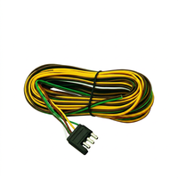 En stock : Faisceau de câblage de remorque 5 fils 4 broches, kit de câblage de remorque à longueur étendue, câble d'éclairage de remorque 4 voies pour VTT, VR, bateau, marine