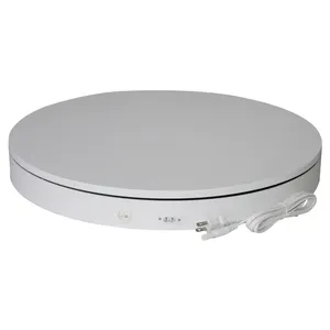 Durchmesser 50cm,H6cm weiß/schwarz 360 Grad elektrische Schönheits-und Gesundheits produkt rotierender Display-Plattenspieler für Modell/Mode/Kleidung