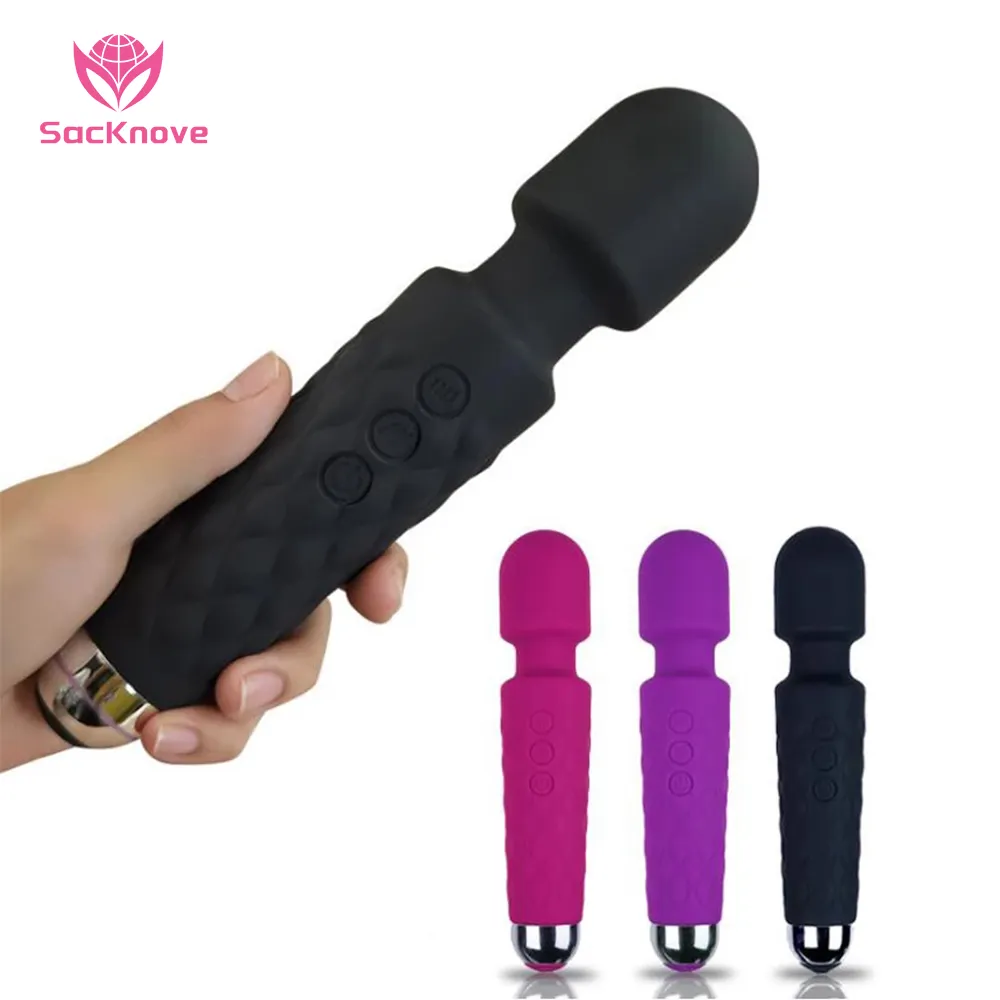 Sacknove người lớn mạnh mẽ USB mini rung âm đạo âm vật kích thích Dương vật giả Massager AV Wand Vibrator Đồ chơi tình dục cho phụ nữ