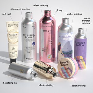 En stock bouteilles métalliques <span class=keywords><strong>argent</strong></span>ées en <span class=keywords><strong>aluminium</strong></span> de 250ml divers couvercles de pompe pour emballage de produit de nettoyage de shampooing de parfum liquide - Product Image 6