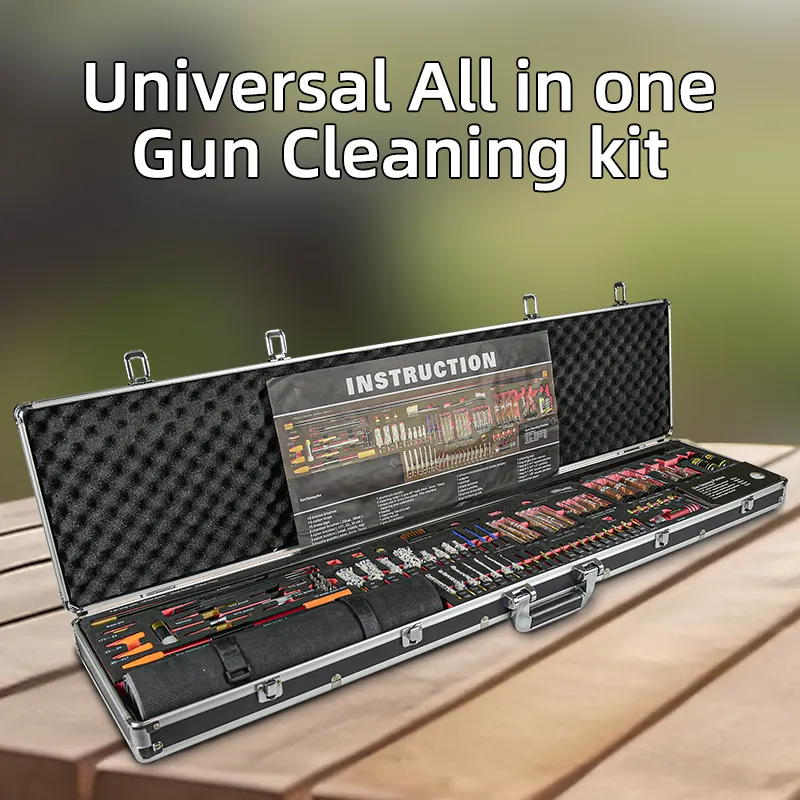 Juego de 27 piezas de accesorios de limpieza integrados universales para Kit de limpieza de pistola