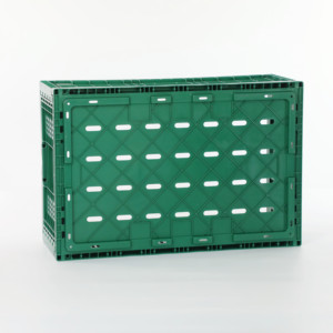 Tùy chỉnh màu sắc sinh thái thân thiện gấp bao bì có thể gập lại nhựa lưu trữ Crate với xử lý cho rau - Product Image 5