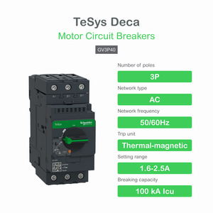 GV3P40 TeSys Deca Protector de arranque manual 30 a 40 un disyuntor magnético térmico con perilla giratoria EverLink <span class=keywords><strong>BTR</strong></span> Producto - Product Image 4