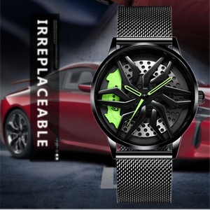 Đồng Hồ Đeo Tay Thạch Anh Xe Hơi Thiết Kế 3D Độc Đáo Mát Mẻ Đồng Hồ Thể Thao Skeleton Car Wheel Đồng Hồ Đeo Tay Nam - Product Image 6