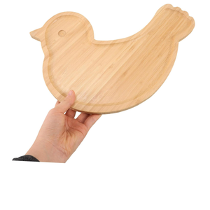 Plato de madera con forma de ardilla para bebé, bandeja de alimentación dividida, <span class=keywords><strong>vajilla</strong></span> para niños y niños pequeños, diseño de animales personalizado - Product Image 4