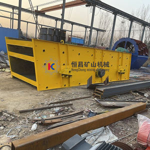 غربال اهتزازي أحادي بسعة 5-10 طن في الساعة لفصل الطين الناعم والحجارة الصغيرة والرمل - Product Image 4