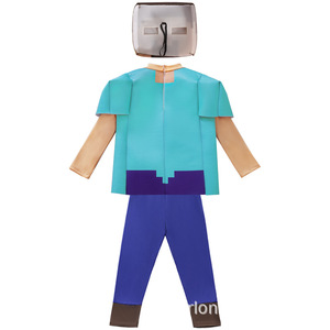 Disfraz de Steve de Minecraft para niños, traje de juego para niños, talla mediana - Product Image 4