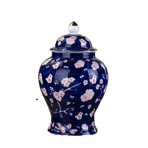 <span class=keywords><strong>Vaso</strong></span> di porcellana blu e bianco del barattolo dello zenzero dell'ornamento di natale cinese <span class=keywords><strong>per</strong></span> la decorazione domestica - Product Image 6