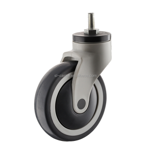 Lit d'hôpital Offre Spéciale avec roulette médicale TPR à plaque pivotante de 5 ''et boîtier en nylon Frein de deuxième vitesse OEM personnalisable - Product Image 4