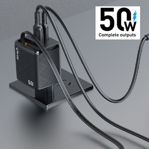 50W Nhanh Phí 3-Trong-1 <span class=keywords><strong>C</strong></span>ó Thể Sạ<span class=keywords><strong>c</strong></span> Lại Xách Tay Pd25w Tường Gắn Kết Du Lịch USB-<span class=keywords><strong>C</strong></span> Dual-<span class=keywords><strong>C</strong></span>ổng Adapter <span class=keywords><strong>C</strong></span>ó Thể Thu Vào <span class=keywords><strong>C</strong></span>áp Sạ<span class=keywords><strong>c</strong></span> - Product Image 2