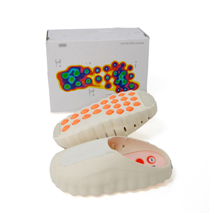 Vente en gros de claquettes, sabots, mules et sandales de créateur personnalisées pour femmes et hommes, modèle Mind 001, à prix abordable - Product Image 4