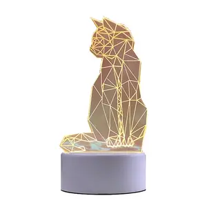 освещение дизайн с изображением животных; Suppliers-OEM индивидуальный дизайн животных 3D светодиодный ночник настольная лампа