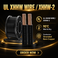 Fil de construction JZD OEM UL44 XHHW-2 600V en cuivre toronné avec isolation XLPE 14-4/0AWG pour câblage de conduits commerciaux et industriels