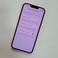 Teléfono Inteligente 13 5G Usado, Desbloqueado, Original, 6.1/3240mAh, 12MP, Face ID, NFC, 4GB RAM, con Caja de Accesorios a Color