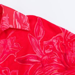 Pb & Za phụ nữ 2024 mùa hè mới chic thời trang in hoa trong suốt áo cánh cổ điển dài tay áo sơ mi nữ blusas Chic Tops - Product Image 4