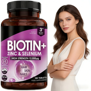 Tabletas de Vitamina <span class=keywords><strong>C</strong></span> y Biotina, Suplementos para la Salud del Cabello y las Uñas, Control de Peso y Mejora de la Inmunidad para Adultos, No Apto para Recién Nacidos - Product Image 3