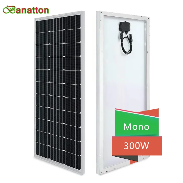 Banatton ชุดแผงโซลาร์เซลล์ Panneau Solaire Mono 320W 330W 72สำหรับแผงโซลาร์เซลล์ที่ดีที่สุด