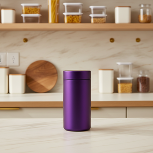 Bocaux en plastique HDPE chromé vides de 4 oz, 12 oz, 16 oz, 24 oz avec couvercle à vis, contenants alimentaires sécurisés pour compléments alimentaires et poudre de protéines - Product Image 1