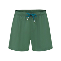 Superieure kwaliteit 100% polyester wijnrode strandshorts waterdicht effen patroon zomerse bikini strandkleding