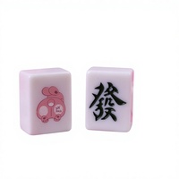 Mahjong Akrilik Warna-Warni Kustom untuk 4 Pemain, Hadiah Perusahaan, Logo Berwarna Penuh, Tahan Lama, Ramah Lingkungan, Desain Portabel