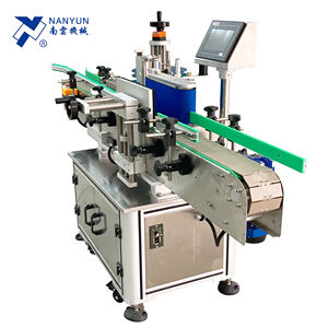 NY-822A Hochgeschwindigkeits-Rundflaschen-Etikett ier maschine für Papier-Kunststoff-Glas-Metall behälter mit TTO-Drucker oder heißem <span class=keywords><strong>Stempel</strong></span>-Codierer - Product Image 3