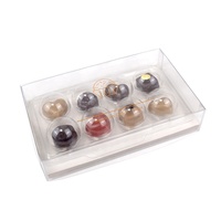 Vente en gros Boîtes cadeaux d'emballage en plastique transparent pour chocolat à la truffe avec plateau à clapet blister à 8 cavités