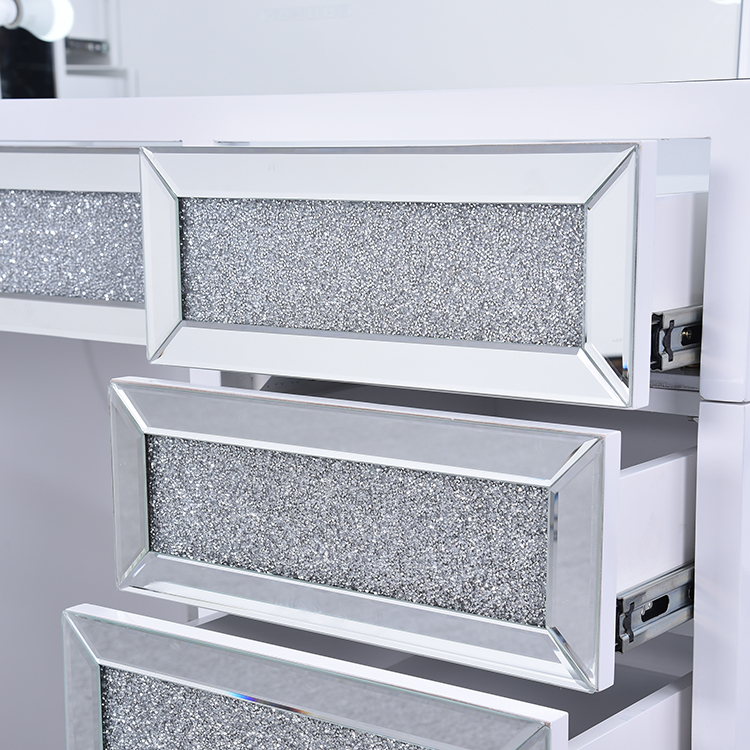 makeup vanity with drawers