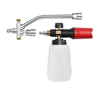 Nouvelle lance à mousse pour nettoyeur haute pression, pistolet rouge et noir, pompe manuelle, bouteille de lavage de voiture