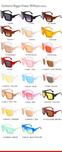 Tendance de la mode femmes lunettes chaussures de mode correspondant tendance lunettes de soleil lunettes de soleil de protection solaire en plein air - Product Image 4