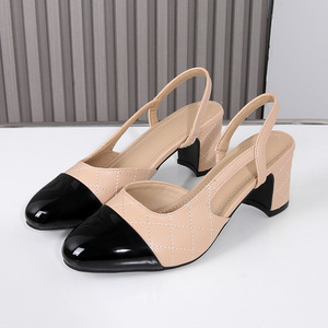 Nuove <span class=keywords><strong>scarpe</strong></span> a punta tonda 35-42 pump da <span class=keywords><strong>donna</strong></span> con <span class=keywords><strong>tacco</strong></span> alto in pelle sintetica <span class=keywords><strong>scarpe</strong></span> da ufficio firmate sandalo <span class=keywords><strong>tacco</strong></span> <span class=keywords><strong>medio</strong></span> - Product Image 2