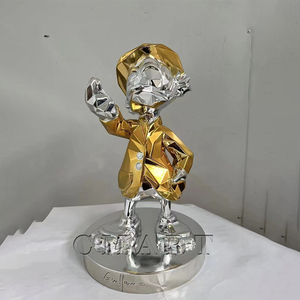 Bolsa de Dinero con Diseño de Pato Donald, Estatua de Resina Pintada a Mano con Diamantes, Moneda de Pato Dagobert para Decoración del Hogar - Product Image 1