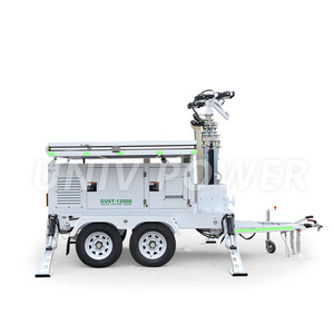 Tháp ánh sáng máy phát điện LED Đèn năng lượng mặt trời chiếu sáng di động tháp với pin - Product Image 4