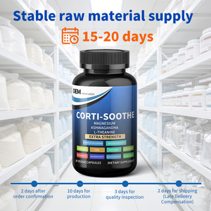 Cápsulas de Glicinato de Magnesio, Ashwagandha y L-Teanina, MOQ Bajo, Producción Rápida y Plazo de Entrega Corto, Cumple con los Estándares Globales de Suplementos - Product Image 3
