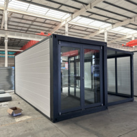 Maison conteneur modulaire préfabriquée de luxe, extensible et portable, pour maisonnette, fournie directement par l'usine