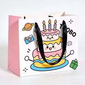 Bolsas de Papel para Semillas Reciclables al por Mayor con Asas, Bolsas de Embalaje para Bebidas Personalizadas para Restaurantes y Comercios Minoristas - Product Image 1