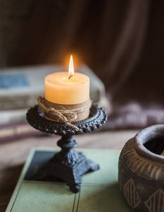 Candelabro <span class=keywords><strong>de</strong></span> Hierro Fundido <span class=keywords><strong>de</strong></span> <span class=keywords><strong>Pie</strong></span> Alto, Decoración para Jardín o Patio - Product Image 1