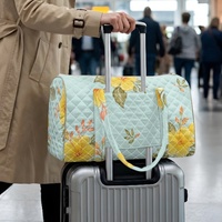 Sac de voyage matelassé personnalisé avec imprimé tropical Ilima d'Hawaï, style Art déco floral, pour le shopping, les voyages et le transport quotidien