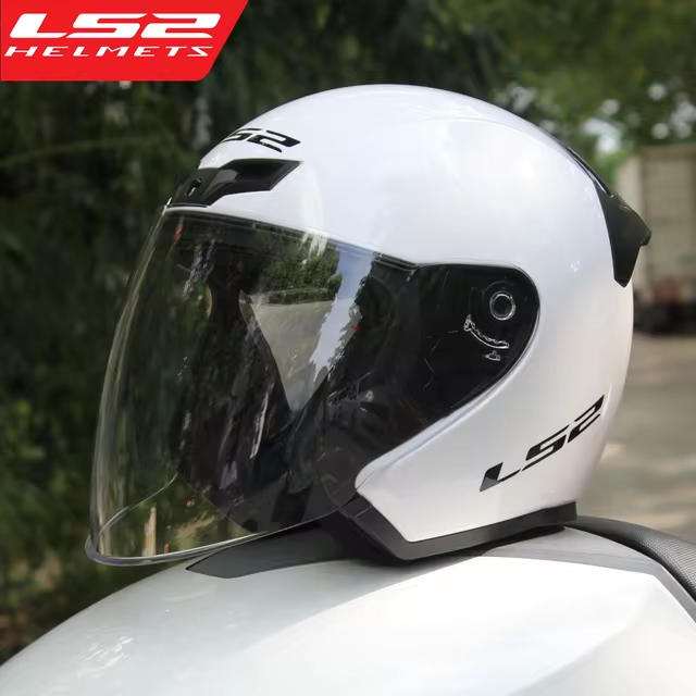 Original LS2 Open Face Motorcycle Helmet OF608 - Summer Jet Half Helmet for Scooter and Bike Use, Unisex, Quick Release Closure Original LS2 Open Face Motorcycle Helmet OF608 - Summer Jet Half Helmet for Scooter and Bike Use, Unisex, Quick Release Closure