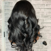 Perruques de cheveux humains en U partie de vague de corps de prix de gros d'usine perruques complètes de Machine perruques de cheveux vierges Non de dentelle pour les femmes