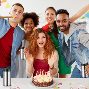 Refroidisseur <span class=keywords><strong>Bouteille</strong></span> ou Canette de Bière Cola Isotherme en Acier Inoxydable 14 oz avec Logo Personnalisé, Garde les Boissons au Froid Pendant des Heures - Product Image 6